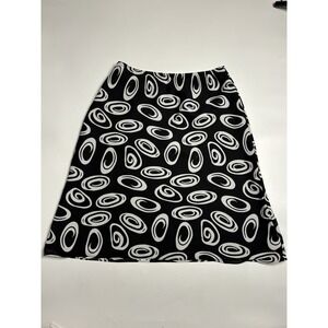 Stephanie Parks Women's Size M/L Groovy 90s Swirly Short Skirt Eclectic Fun